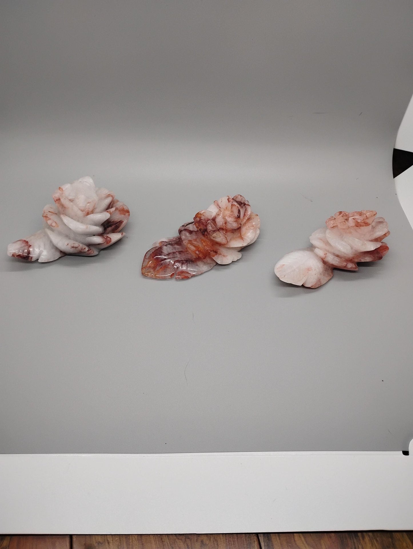 Natural Fire Quartz Roses