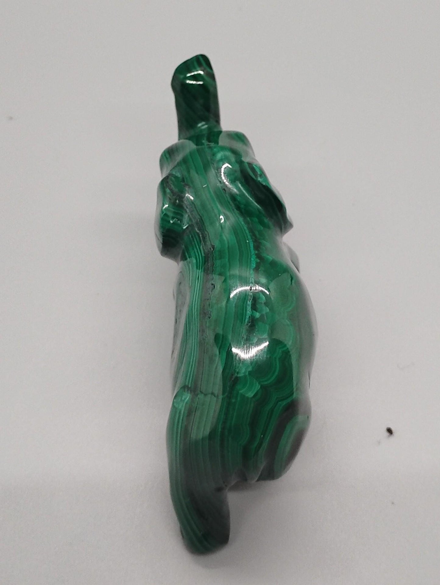 Malachite Elephant Sculpture