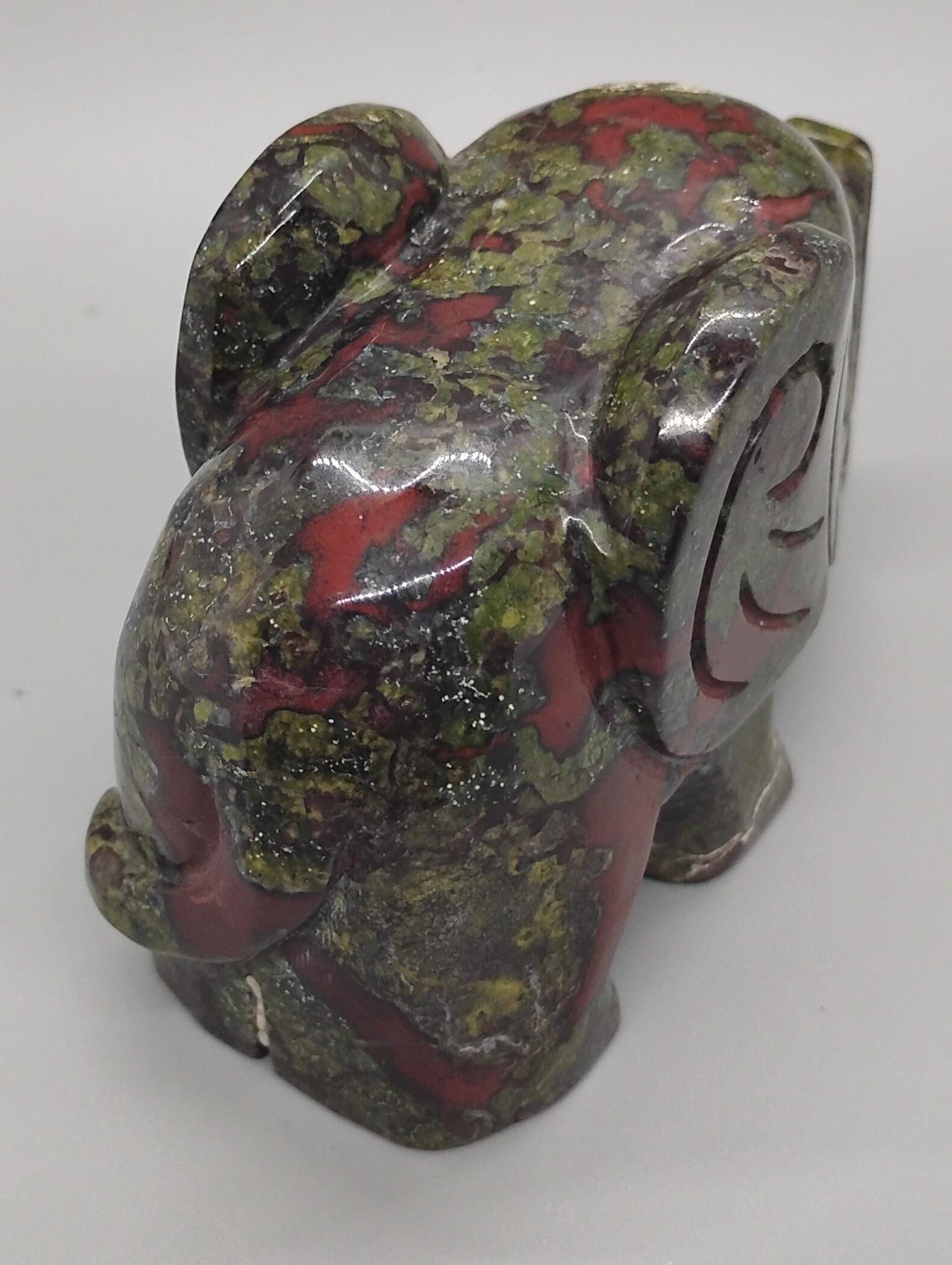 Dragons Blood Elephant Crystal Carving