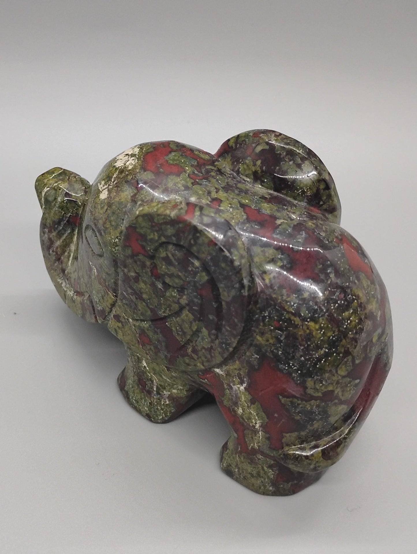 Dragons Blood Elephant Crystal Carving