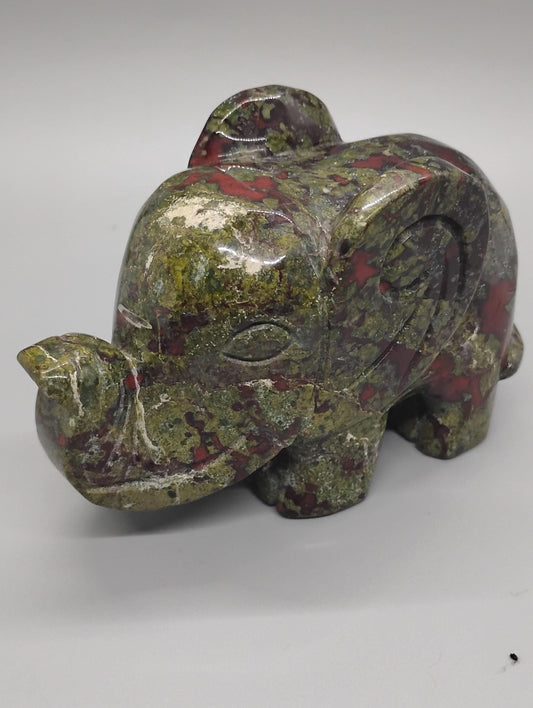 Dragons Blood Elephant Crystal Carving
