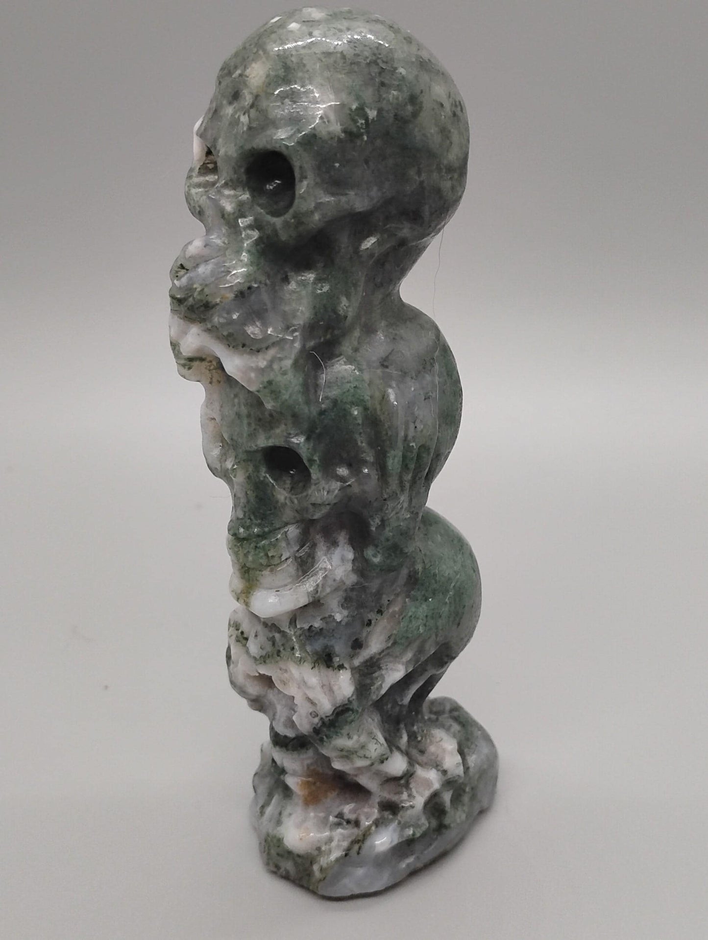See No Evil Skull Crystal Ornament