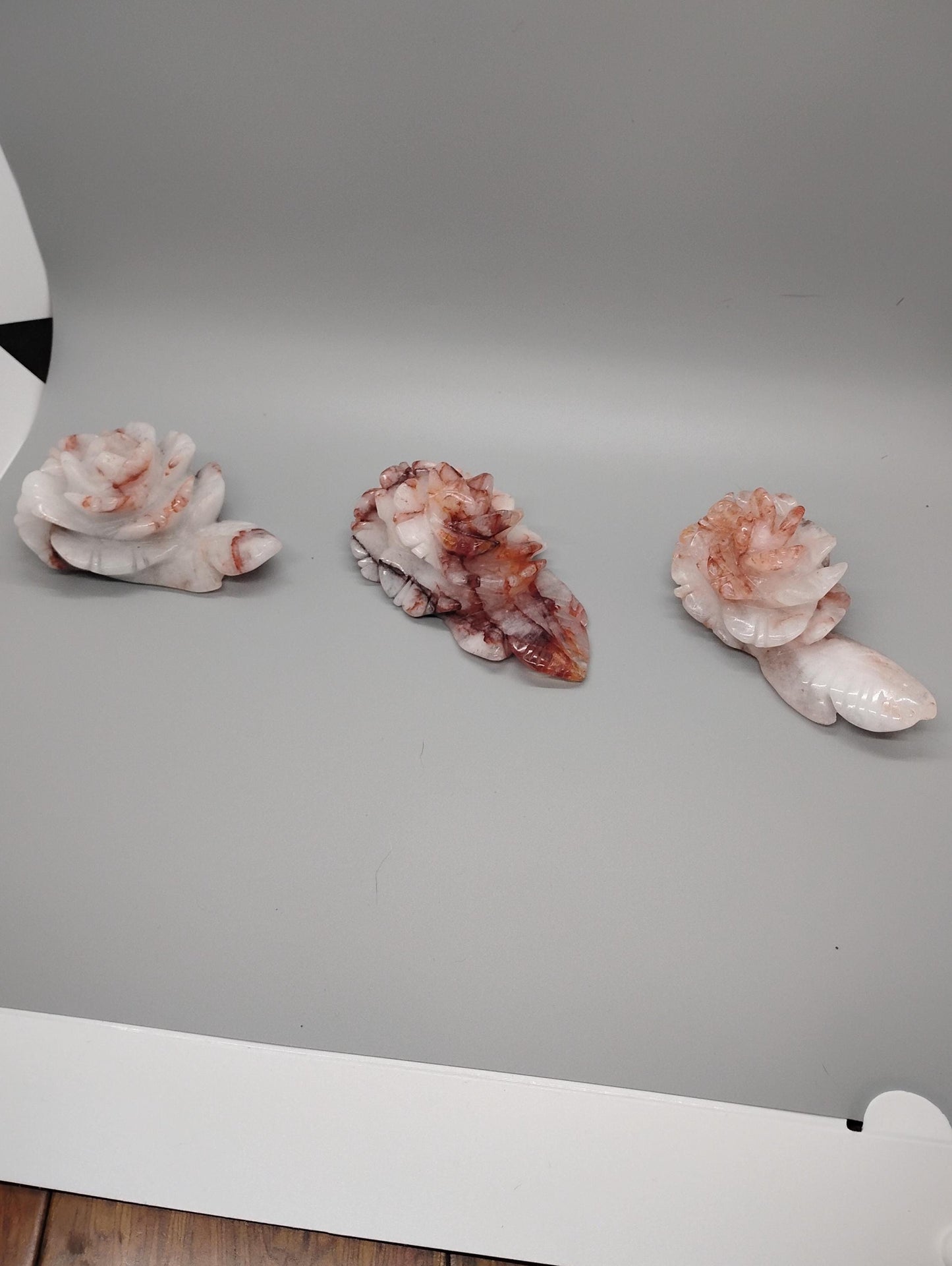 Natural Fire Quartz Roses