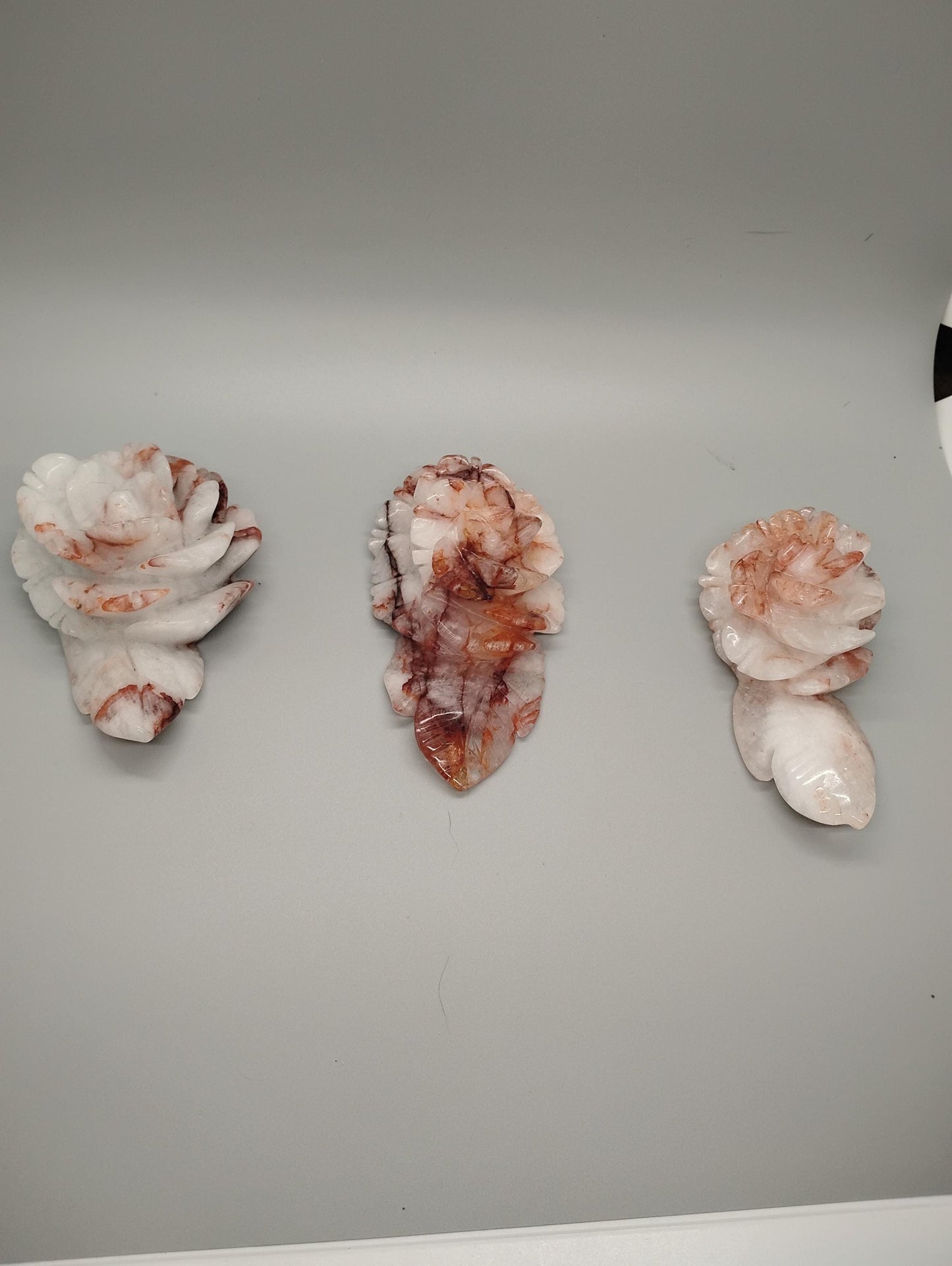 Natural Fire Quartz Roses