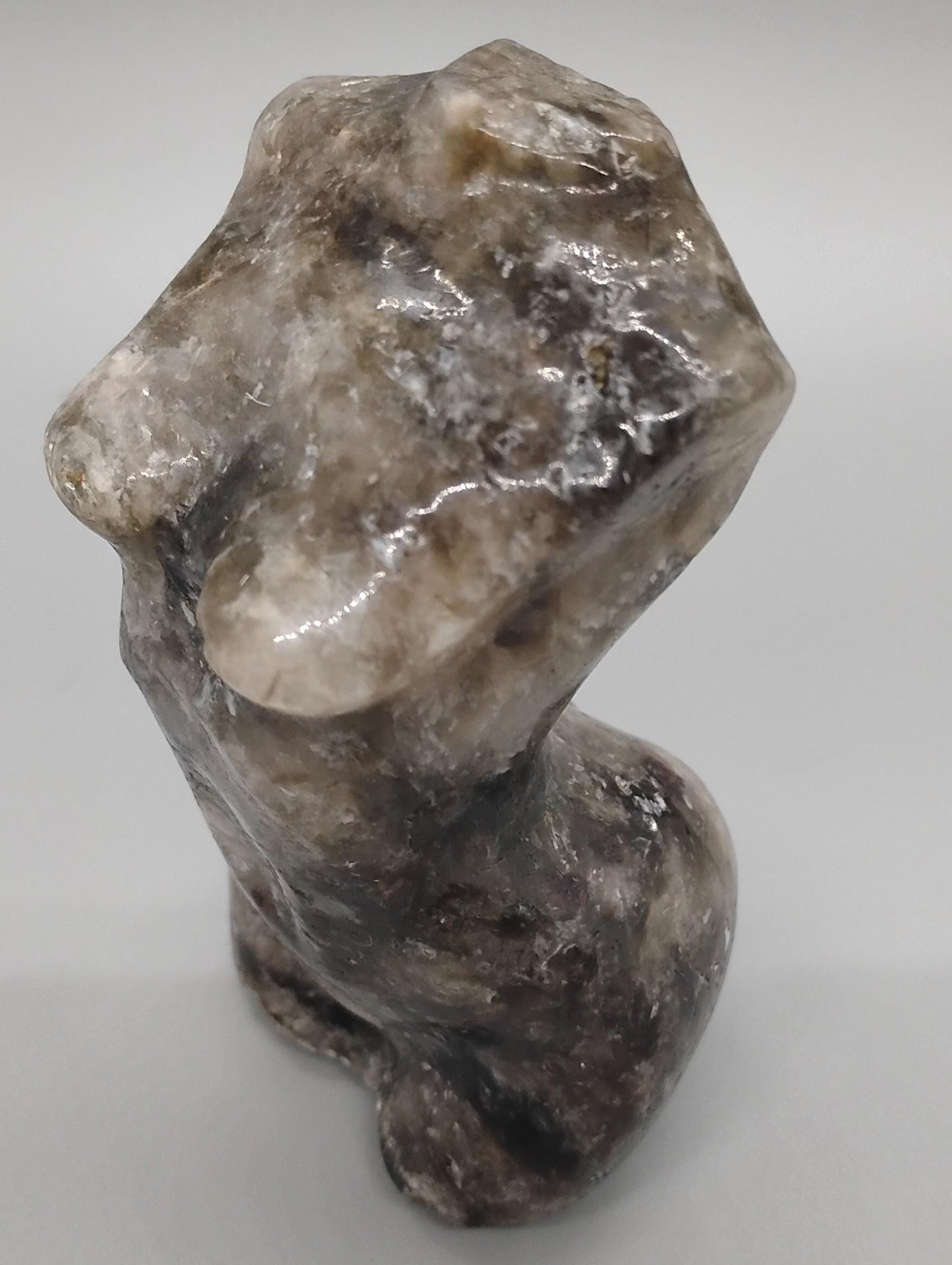 Green Tourmaline & Mica Lady Body Sculpture