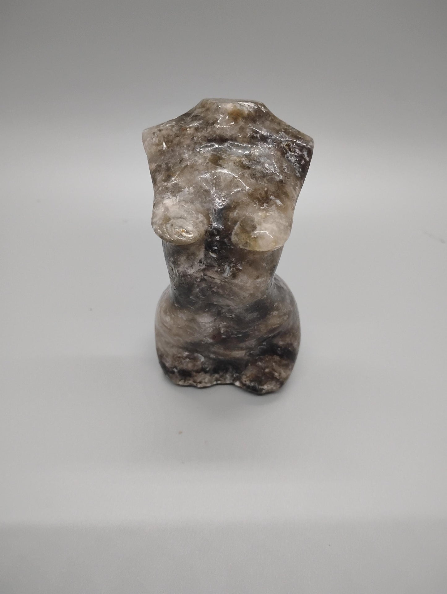 Green Tourmaline & Mica Lady Body Sculpture