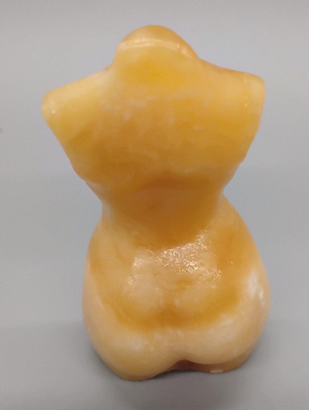 Yellow Calcite Lady Body Sculpture