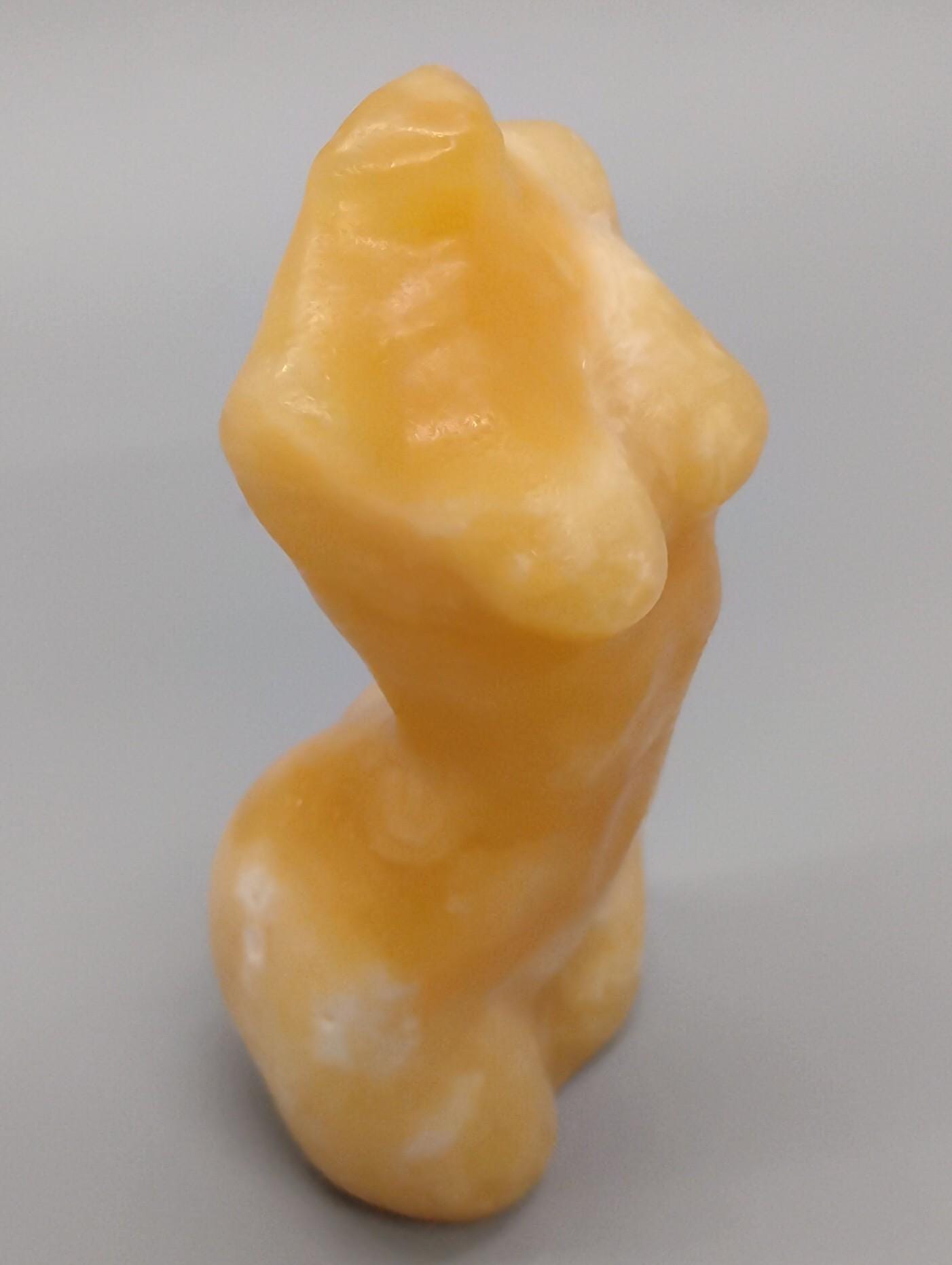 Yellow Calcite Lady Body Sculpture