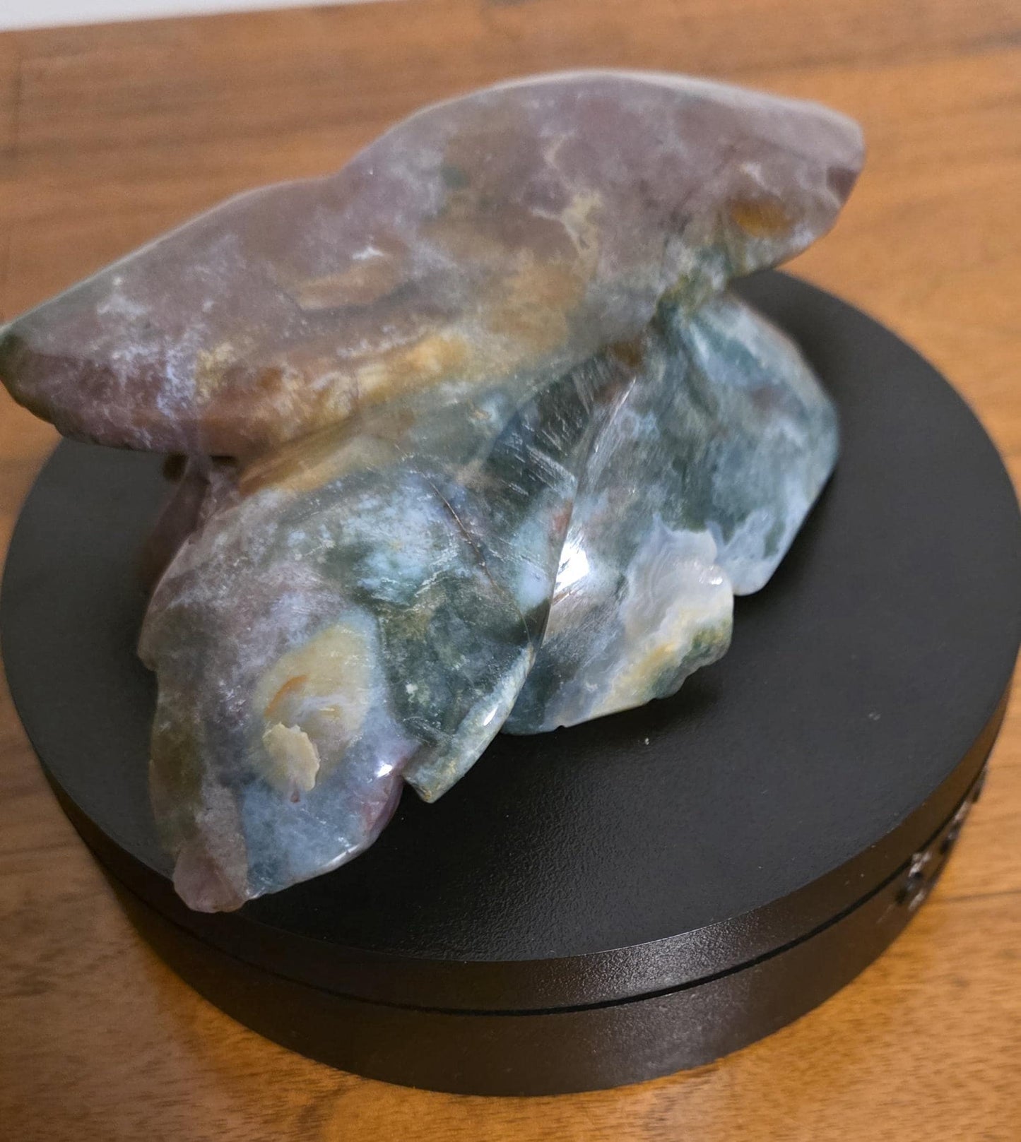 Ocean Jasper Carved Blooming  Rose